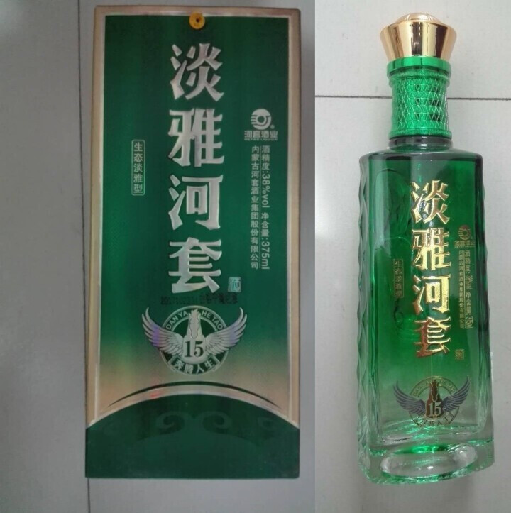 > 酒水 > 【内蒙古特产白酒】淡雅河套15年浓香型白酒38度375ml 单支