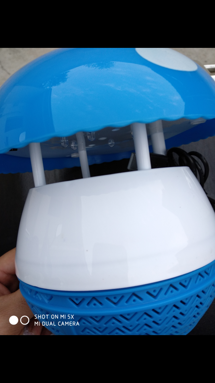 静新LED光触媒灭蚊灯捕蚊器静音孕婴适用灭蚊器 蓝色蘑菇型（LED六灯）怎么样，好用吗，口碑，心得，评价，试用报告,第3张