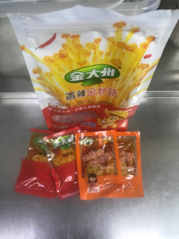 金大州 【香辣金针菇108g】休闲零食小包装四川特产好吃的小吃香辣零食下饭开胃菜怎么样，好用吗，口碑，心得，评价，试用报告,第3张