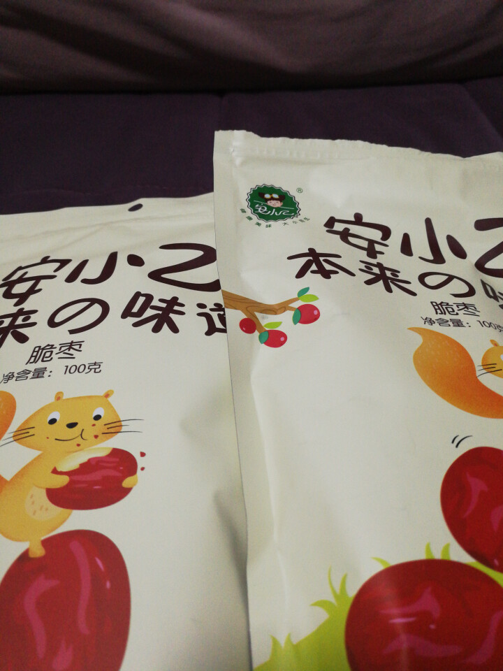 安小乙 香酥脆枣100g*2即食无核嘎嘣脆冬枣大红枣子果干休闲零食品怎么样，好用吗，口碑，心得，评价，试用报告,第3张