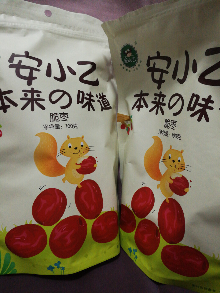 安小乙 香酥脆枣100g*2即食无核嘎嘣脆冬枣大红枣子果干休闲零食品怎么样，好用吗，口碑，心得，评价，试用报告,第4张