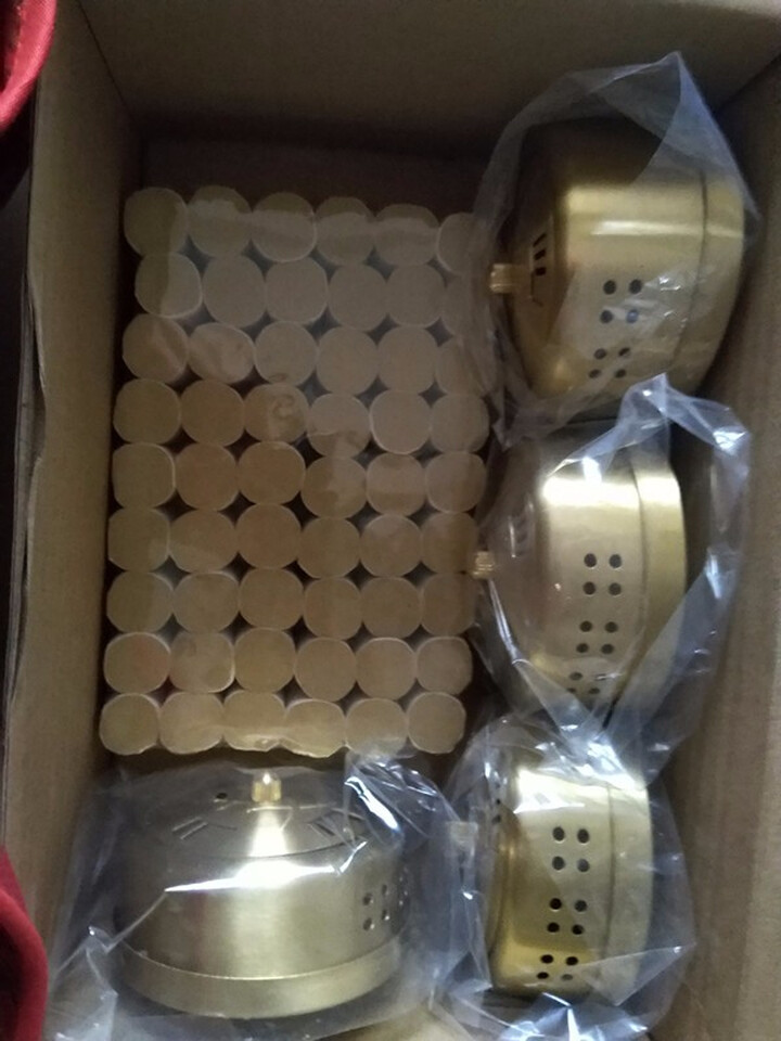 qing弘庆艾灸盒铜随身灸温灸器艾灸罐艾条盒艾灸仪器具纯铜款腰腹四联