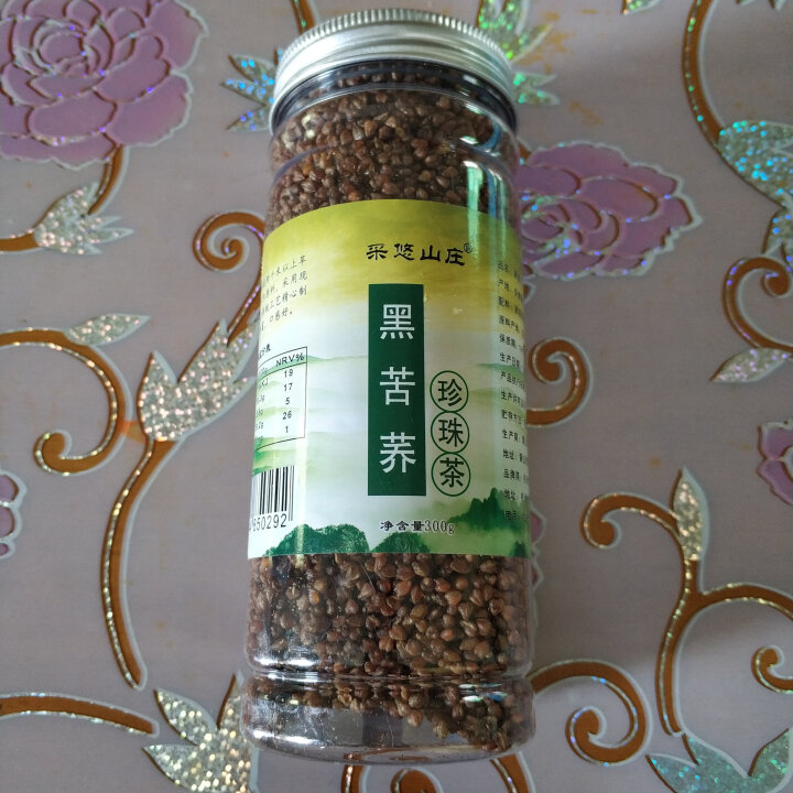 【买1送1再送杯】黑苦荞茶罐装300g 四川凉山荞麦茶 可搭全胚芽黑苦芥荞子大麦茶特级三高养生茶达人 黑苦荞茶珍珠茶300g怎么样，好用吗，口碑，心得，评价，试,第2张