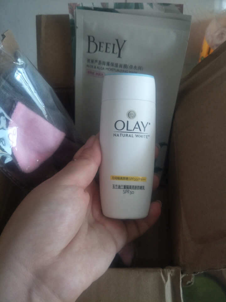 玉兰油(OLAY)防晒霜女三重隔离亮肤防晒乳SPF30 75ml怎么样，好用吗，口碑，心得，评价，试用报告,第3张