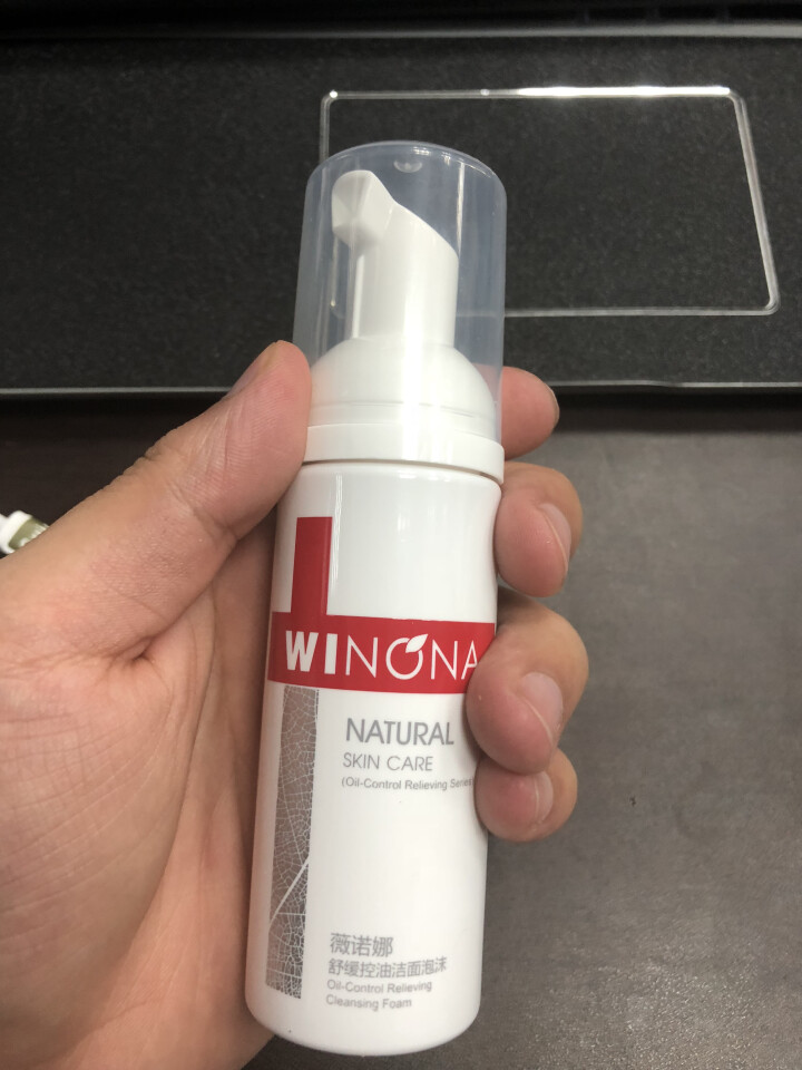 薇诺娜（WINONA）舒缓控油洁面泡沫50ml（氨基酸洗面奶 深层清洁 控油抗痘 敏感肌 男女可用）怎么样，好用吗，口碑，心得，评价，试用报告,第4张