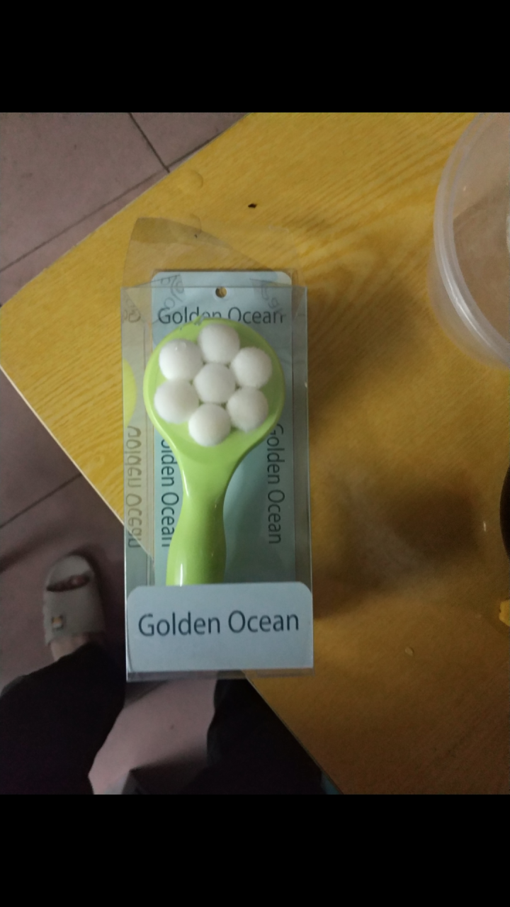 GoldenOcean金海洋梅花双面洗脸刷 站立式软毛硅胶洗脸刷 去黑头去角质 洗脸扑洁面刷 草绿色怎么样，好用吗，口碑，心得，评价，试用报告,第2张