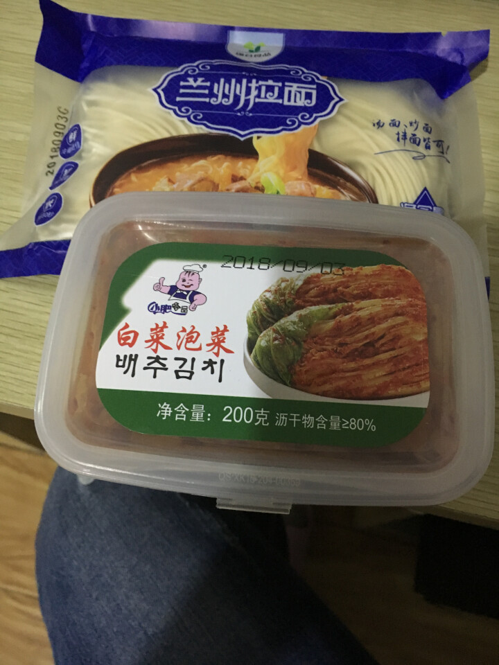 小肥食品白菜泡菜200g辣白菜韩式泡菜腌制咸菜开味下饭菜 小肥泡菜1盒怎么样，好用吗，口碑，心得，评价，试用报告,第4张