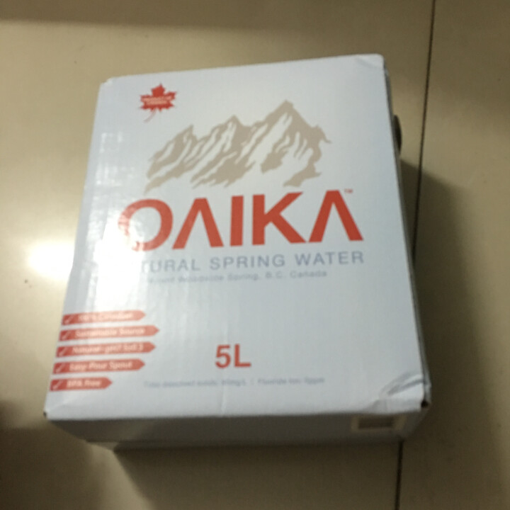 加拿大原装进口班芙OAIKA天然饮用水5L（家庭装饮用山泉水） 5L怎么样，好用吗，口碑，心得，评价，试用报告,第3张