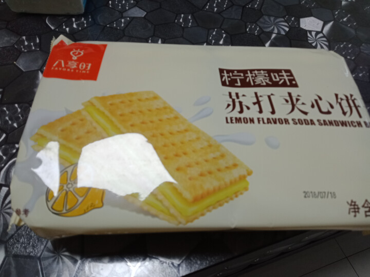 【京东自有品牌】八享时 苏打夹心饼干 柠檬味 320g/袋 蛋糕 休闲零食怎么样，好用吗，口碑，心得，评价，试用报告,第2张