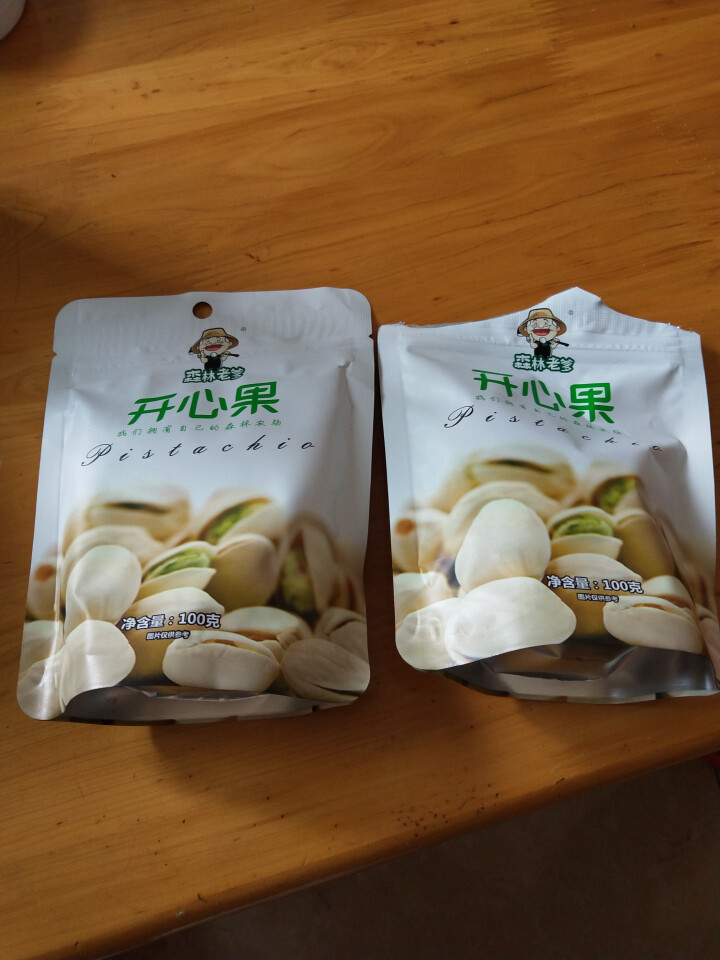 森林老爹  开心果100g*2袋 每日坚果休闲零食坚果干果 100g*2袋怎么样，好用吗，口碑，心得，评价，试用报告,第2张