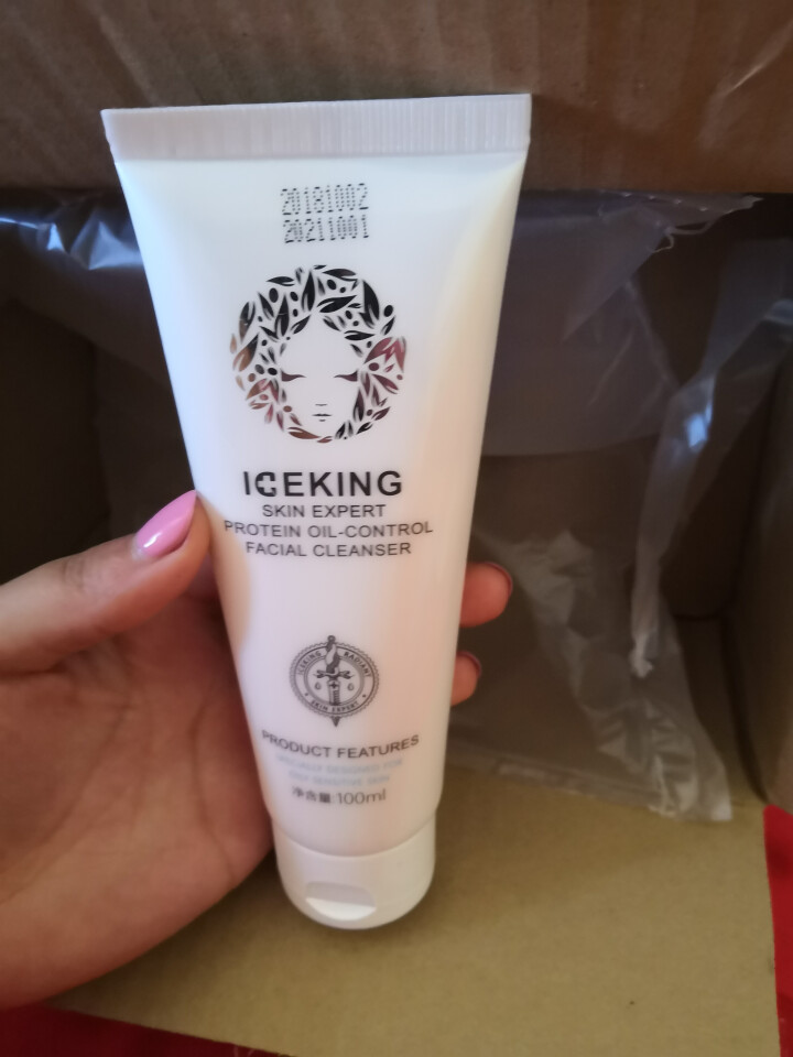 冰王肤乐（ICEKING SKIN EXPERT）蛋白素控油洁面乳 100ml 男女控油舒缓营养保湿怎么样，好用吗，口碑，心得，评价，试用报告,第3张