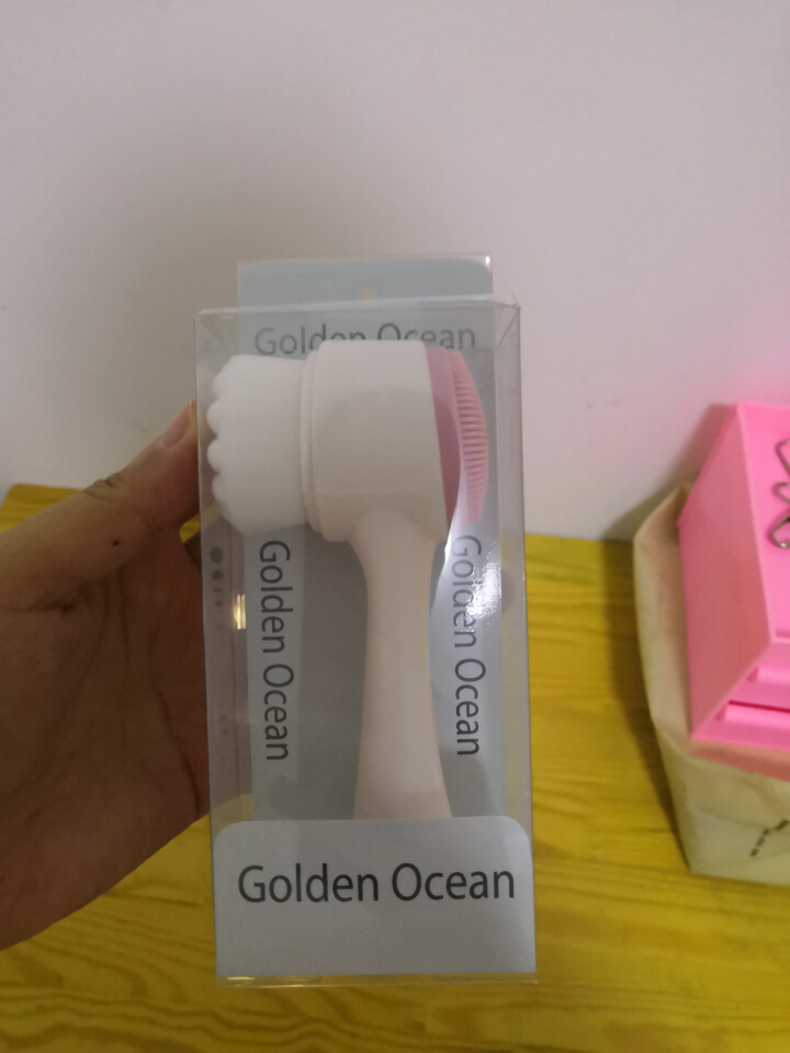 GoldenOcean金海洋洗脸刷洁面仪软毛手动深层清洁神器洁颜毛孔抖音家用网红刷脸刷子 粉色怎么样，好用吗，口碑，心得，评价，试用报告,第2张