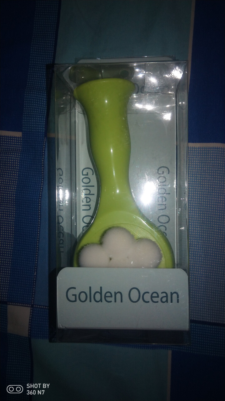 GoldenOcean金海洋梅花双面洗脸刷 站立式软毛硅胶洗脸刷 去黑头去角质 洗脸扑洁面刷 草绿色怎么样，好用吗，口碑，心得，评价，试用报告,第4张