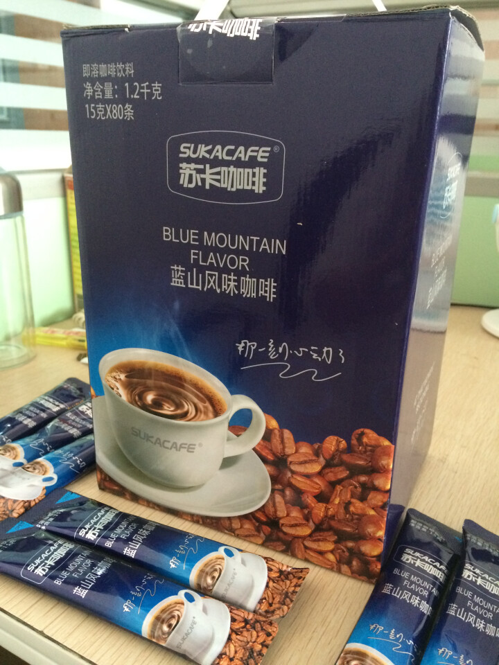 苏卡咖啡 蓝山风味咖啡1200g速溶咖啡浓郁醇香 内装80条怎么样，好用吗，口碑，心得，评价，试用报告,第3张