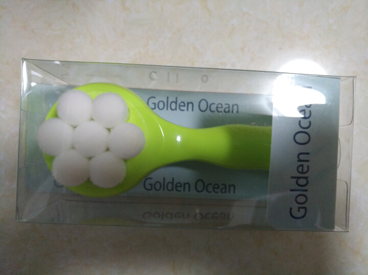 GoldenOcean金海洋梅花双面洗脸刷 站立式软毛硅胶洗脸刷 去黑头去角质 洗脸扑洁面刷 草绿色怎么样，好用吗，口碑，心得，评价，试用报告,第2张