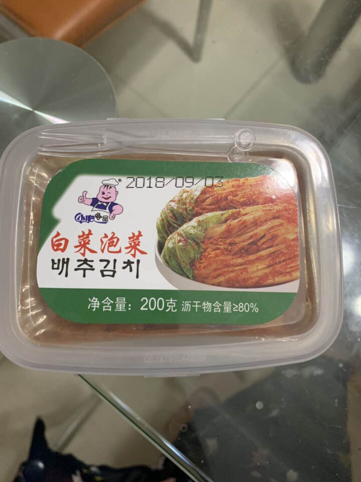 小肥食品白菜泡菜200g辣白菜韩式泡菜腌制咸菜开味下饭菜 小肥泡菜1盒怎么样，好用吗，口碑，心得，评价，试用报告,第2张