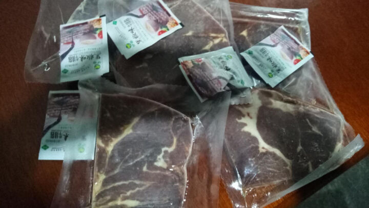 伊赛 巴西上脑牛排 750g/袋 5片 原切进口 草饲牛肉 生鲜自营 送酱包怎么样，好用吗，口碑，心得，评价，试用报告,第3张