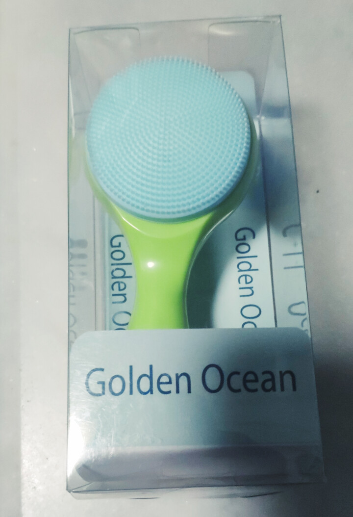 GoldenOcean金海洋梅花双面洗脸刷 站立式软毛硅胶洗脸刷 去黑头去角质 洗脸扑洁面刷 草绿色怎么样，好用吗，口碑，心得，评价，试用报告,第2张