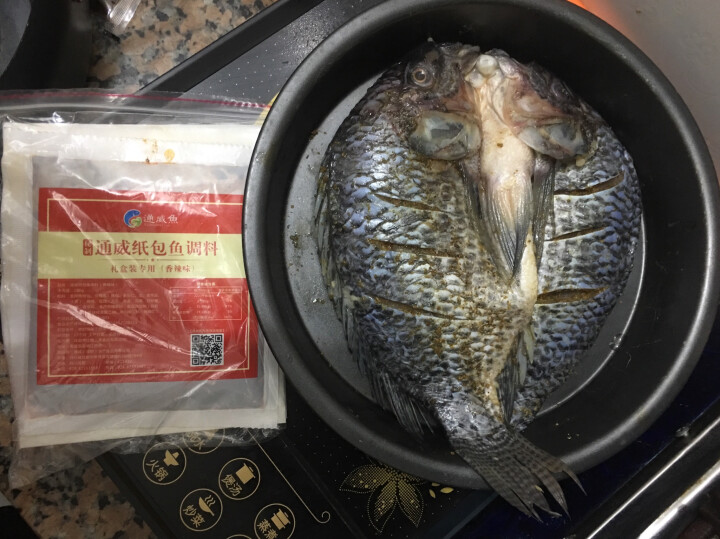 通威鱼（TONGWEI Flsh）冷冻烤罗非鱼（BAP认证） 香辣口味 半成品 400~500g 盒装 海鲜水产怎么样，好用吗，口碑，心得，评价，试用报告,第3张