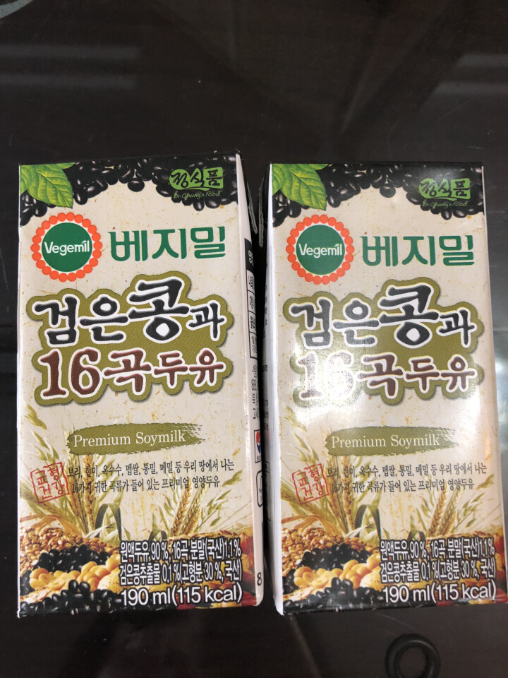 韩国进口 倍吉美尔16谷物黑豆豆奶营养豆乳 190ml*2（体验装）怎么样，好用吗，口碑，心得，评价，试用报告,第3张