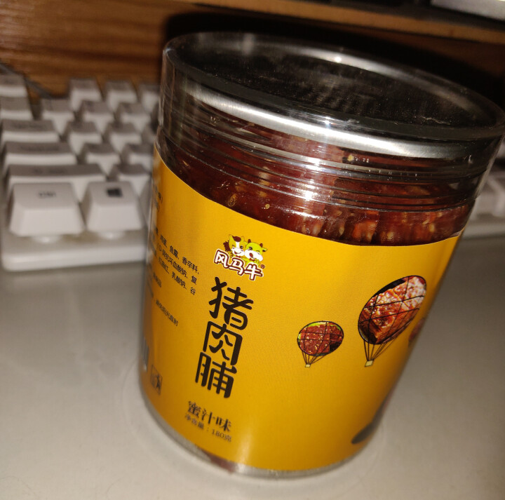 风马牛 肉干肉脯休闲零食猪肉脯靖江特产2018新款 360g/2罐 蜜汁香辣原味3种口味 1罐蜜汁 1罐香辣怎么样，好用吗，口碑，心得，评价，试用报告,第2张