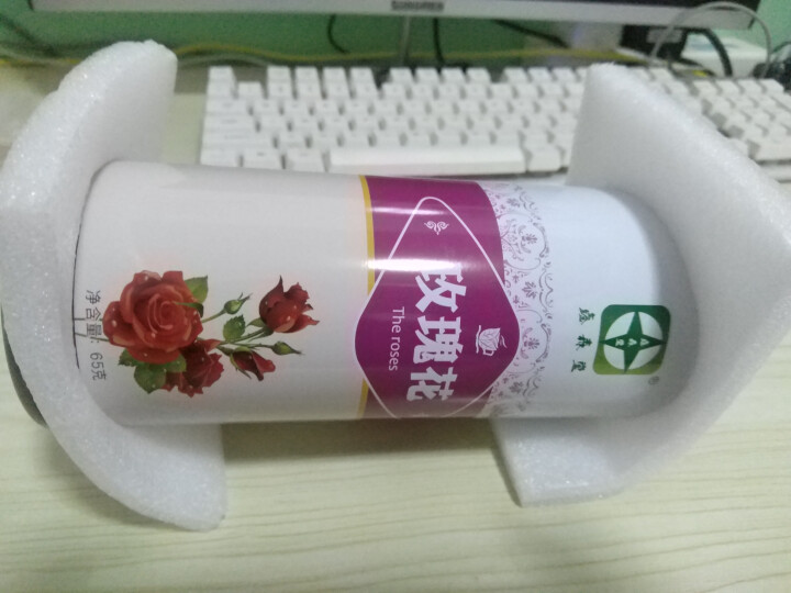 鑫森堂 玫瑰花茶 正宗精选平阴玫瑰花 可搭配菊花茶泡水喝的养生茶花茶65g/罐 红色怎么样，好用吗，口碑，心得，评价，试用报告,第2张