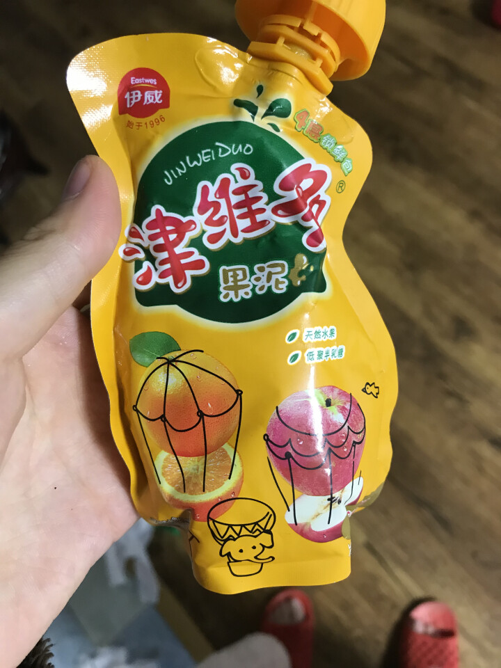 伊威(Eastwes)津维多婴儿宝宝辅食儿童零食苹果香橙果汁泥90g怎么样，好用吗，口碑，心得，评价，试用报告,第2张