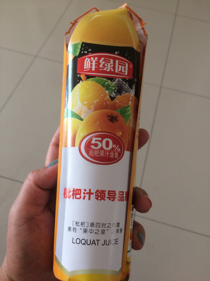 鲜绿园 枇杷汁100%枇杷王枇杷原浆果汁饮料大瓶饮料300ml 单瓶装试饮活动怎么样，好用吗，口碑，心得，评价，试用报告,第2张