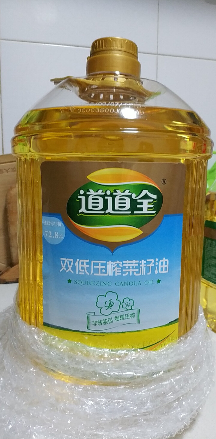 道道全双低菜籽油 物理压榨优质菜籽植物油 非转基因食用油  5L 5L怎么样，好用吗，口碑，心得，评价，试用报告,第3张