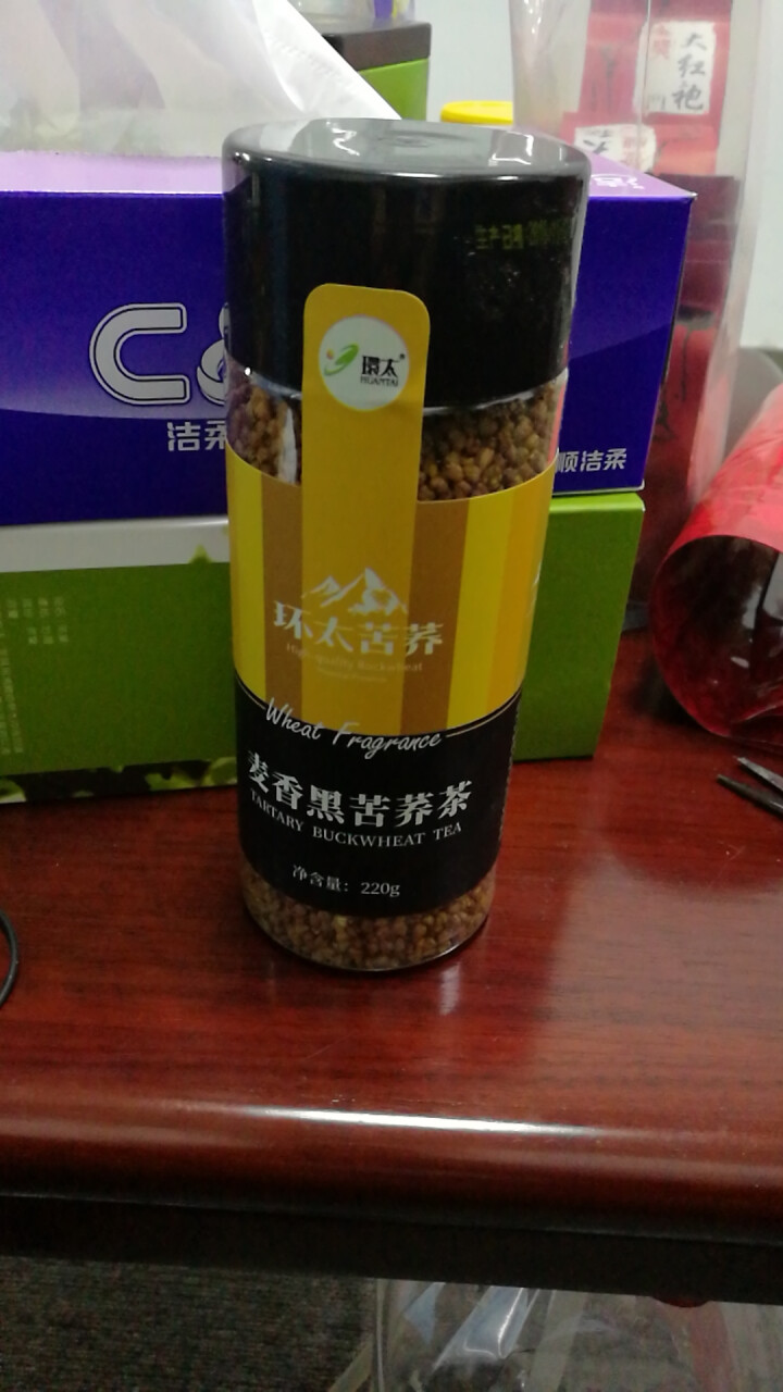 环太麦香黑苦荞茶 苦荞麦茶苦芥茶养生茶叶 搭配茉莉花玫瑰花菊花草茶 环太麦香黑苦荞茶—220g—1罐怎么样，好用吗，口碑，心得，评价，试用报告,第2张