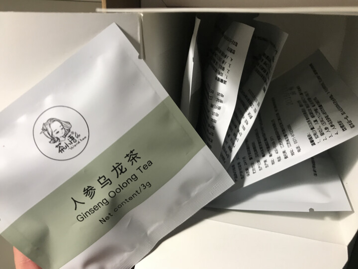 茶小语 人参乌龙茶 组合花茶 乌龙茶茶叶  人参 浓香型 三角包袋泡茶 礼盒装12袋 人参乌龙茶怎么样，好用吗，口碑，心得，评价，试用报告,第4张