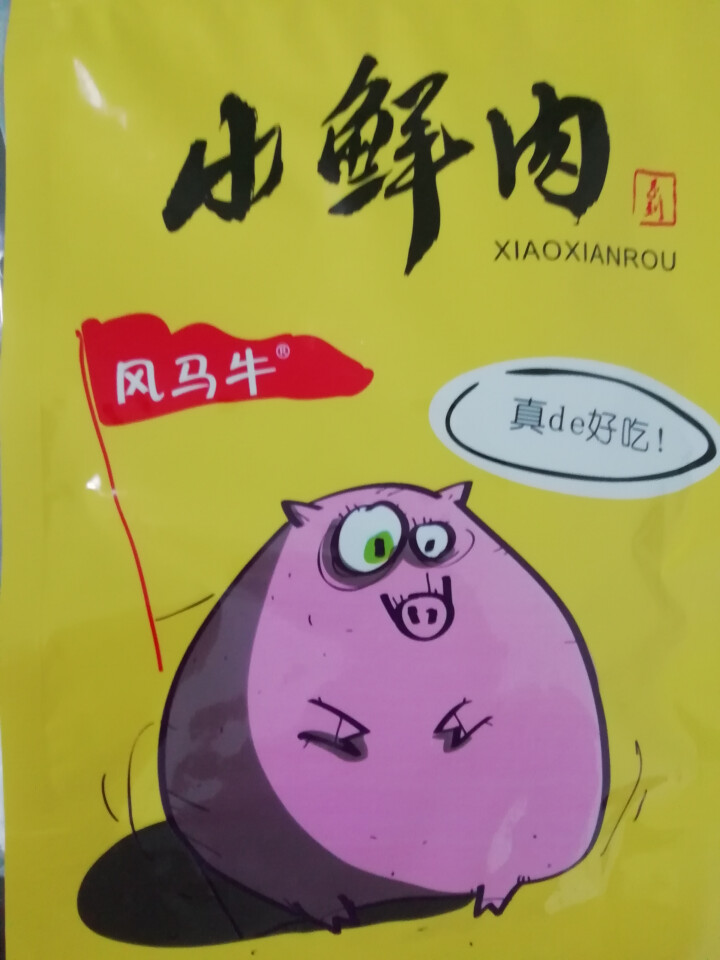 风马牛猪肉脯小鲜肉108g 靖江特产2019新品正付片袋装 肉质类零食休闲食品 1袋原味怎么样，好用吗，口碑，心得，评价，试用报告,第4张