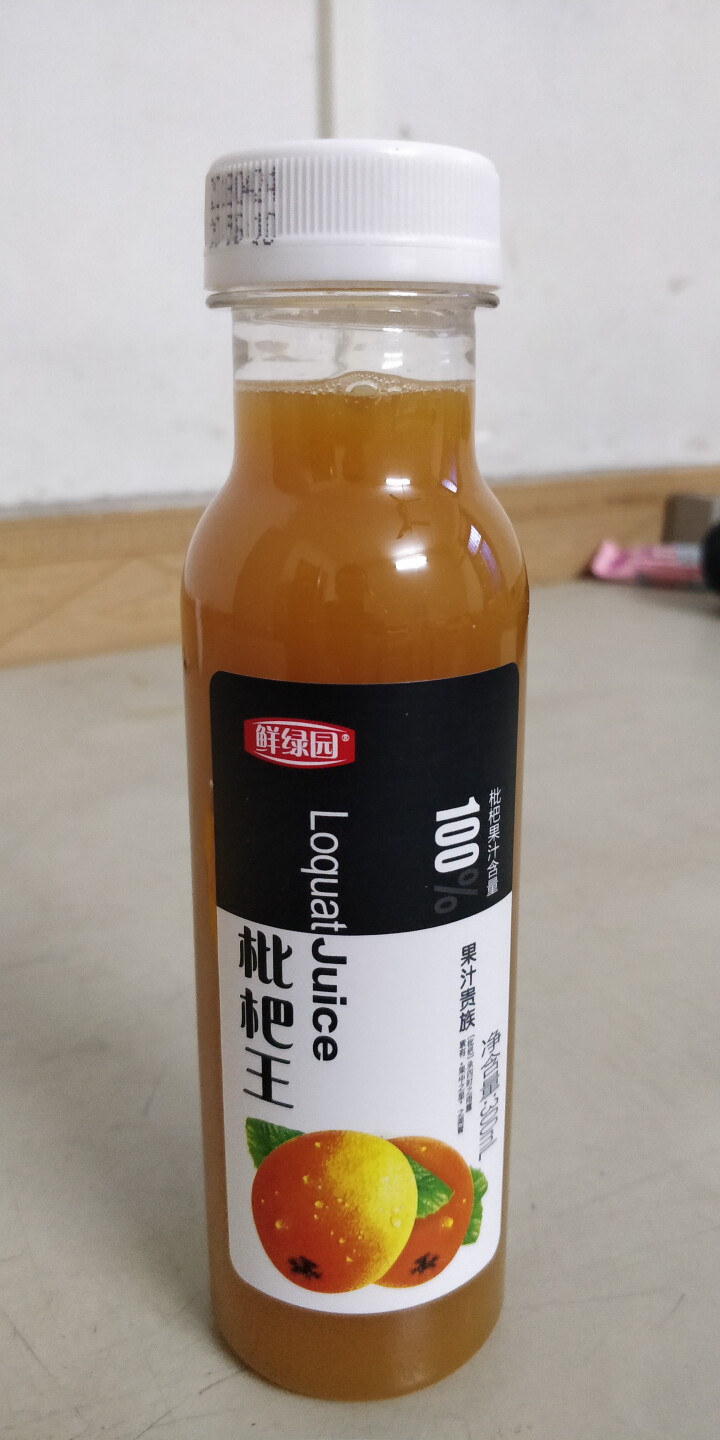 鲜绿园 枇杷汁100%枇杷王枇杷原浆果汁饮料大瓶饮料300ml 单瓶装试饮活动怎么样，好用吗，口碑，心得，评价，试用报告,第2张