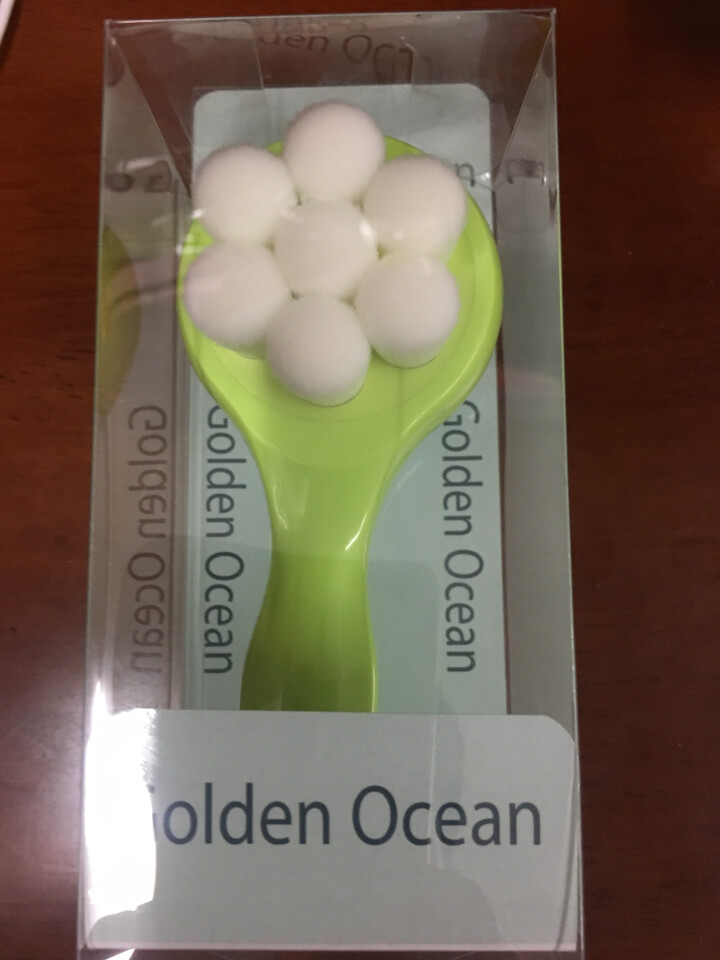 GoldenOcean金海洋梅花双面洗脸刷 站立式软毛硅胶洗脸刷 去黑头去角质 洗脸扑洁面刷 草绿色怎么样，好用吗，口碑，心得，评价，试用报告,第2张