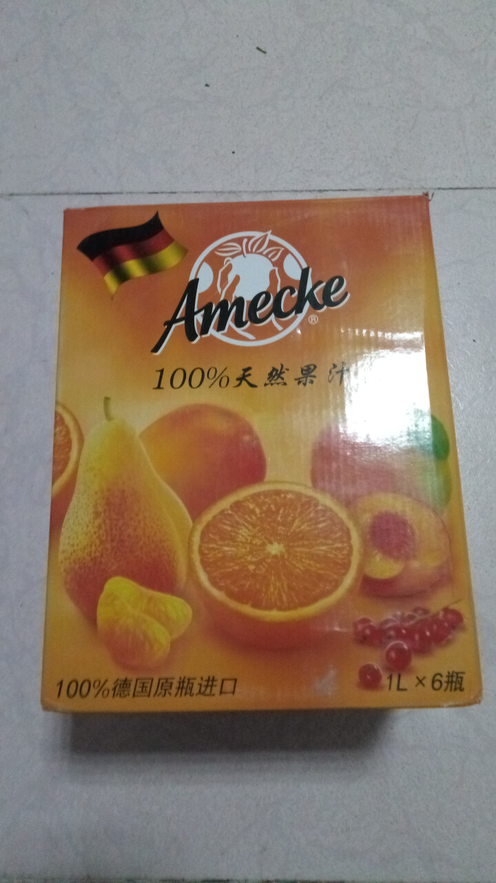 爱美可（Amecke）德国原装进口 100%鲜榨果肉橙汁果汁 1L*6瓶整箱装果汁饮料 京东包邮怎么样，好用吗，口碑，心得，评价，试用报告,第2张