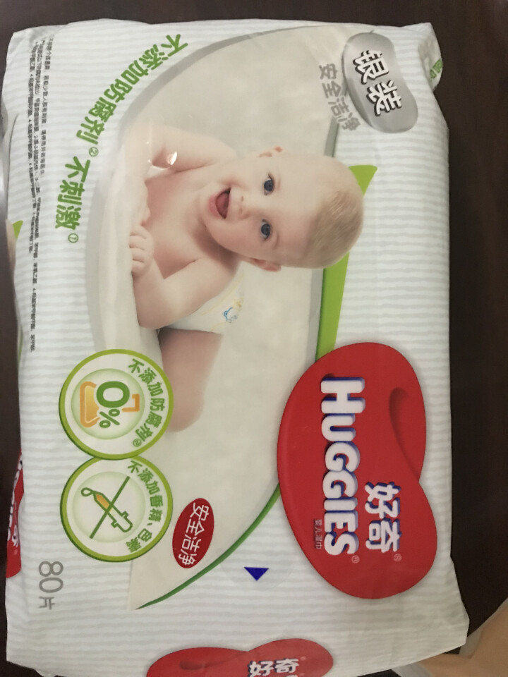 好奇（Huggies） 湿巾 婴儿湿巾 手口可用 湿纸巾（可选棉柔巾） 银装湿巾80抽一包怎么样，好用吗，口碑，心得，评价，试用报告,第2张