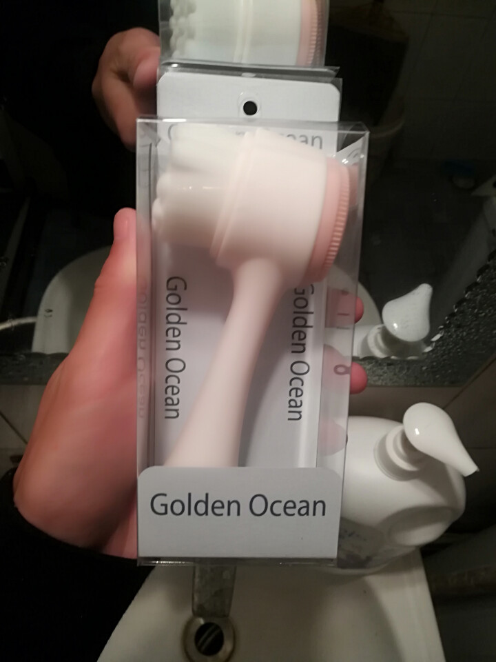 GoldenOcean金海洋洗脸刷洁面仪软毛手动深层清洁神器洁颜毛孔抖音家用网红刷脸刷子 粉色怎么样，好用吗，口碑，心得，评价，试用报告,第4张