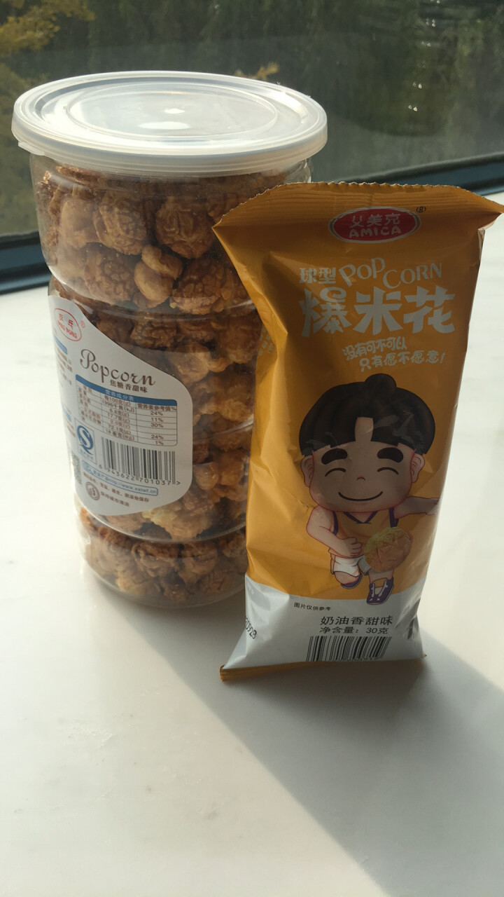 乒乓 【天威食品】奶油味焦糖味爆米花150g罐装休闲零食膨化食品美式爆米花 焦糖香甜味 150gx1桶装怎么样，好用吗，口碑，心得，评价，试用报告,第3张