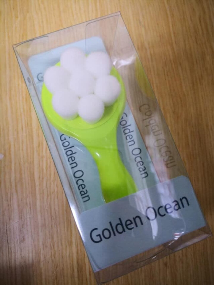 GoldenOcean金海洋梅花双面洗脸刷 站立式软毛硅胶洗脸刷 去黑头去角质 洗脸扑洁面刷 草绿色怎么样，好用吗，口碑，心得，评价，试用报告,第4张