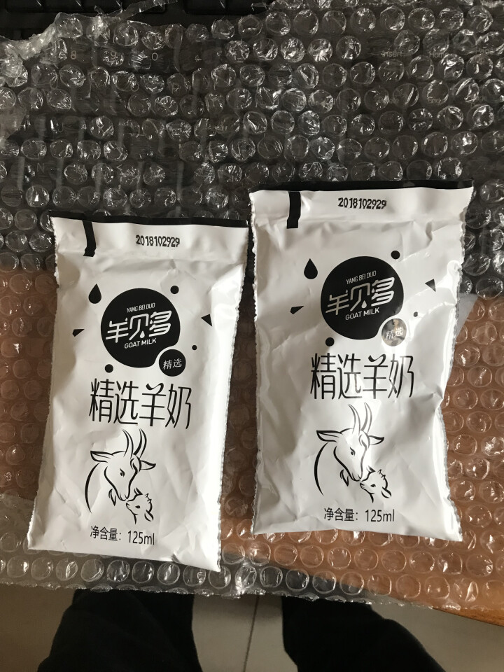 羊贝多精选山羊奶百利包袋装沂蒙液态无膻味非纯羊奶125ml*12袋/箱 试喝装2袋怎么样，好用吗，口碑，心得，评价，试用报告,第3张