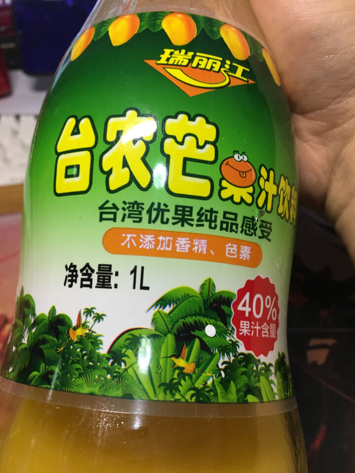 【云南馆】瑞丽江台农芒果汁饮料云南特产瓶装1L怎么样，好用吗，口碑，心得，评价，试用报告,第2张