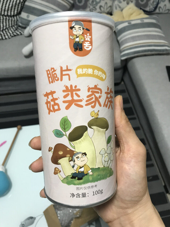 网红新品包邮特价读舌新鲜脱水蔬菜综合菌菇脆混合什锦果蔬菜干香菇杏鲍菇孕妇菇类儿童休闲零食健康食品罐装 菇类 100g怎么样，好用吗，口碑，心得，评价，试用报告,第2张