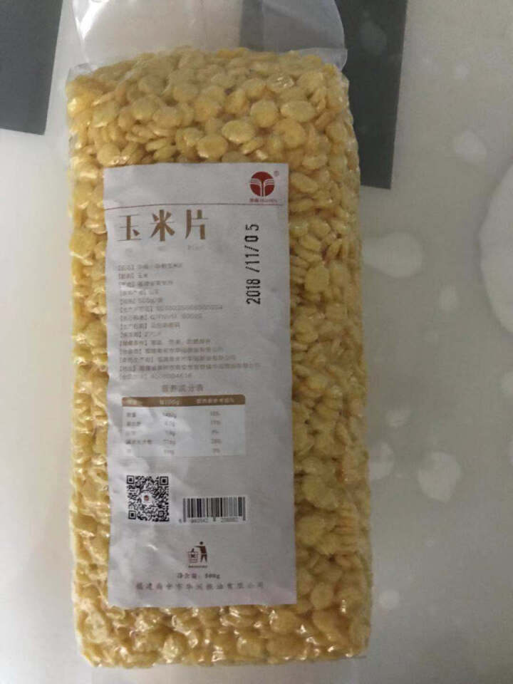 华闽小杂粮 香甜玉米片 五谷杂粮 即食冲饮 营养谷物早餐500g 玉米片怎么样，好用吗，口碑，心得，评价，试用报告,第2张