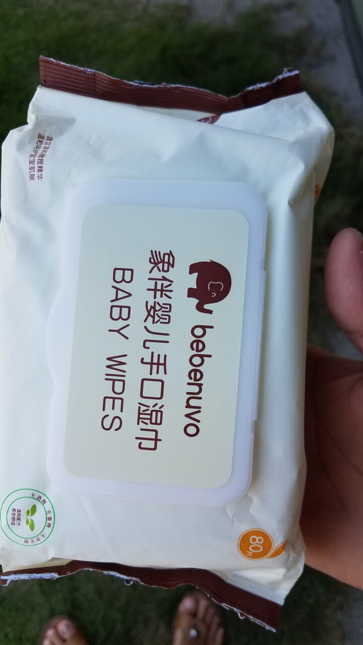 bebenuvo 象伴婴儿手口湿巾80片单包带盖抽纸湿巾怎么样，好用吗，口碑，心得，评价，试用报告,第2张