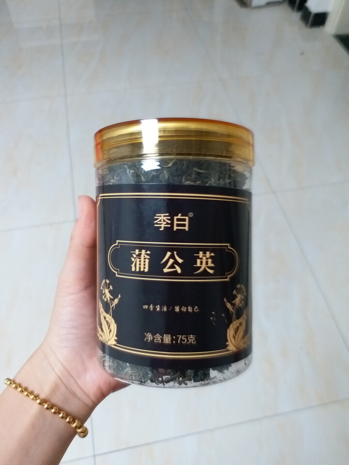 【买2送1同款】季白 茶叶 花草茶 蒲公英茶花茶 婆婆丁蒲公英根叶茶 75g/罐怎么样，好用吗，口碑，心得，评价，试用报告,第2张