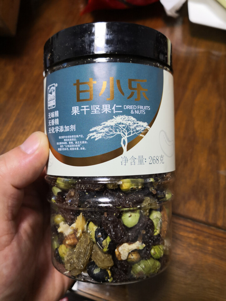 阿甘正馔 休闲零食 坚果混合每日坚果仁炒货 甘小乐268g/罐怎么样，好用吗，口碑，心得，评价，试用报告,第2张