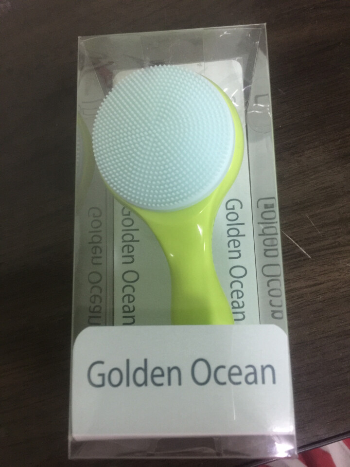 GoldenOcean金海洋梅花双面洗脸刷 站立式软毛硅胶洗脸刷 去黑头去角质 洗脸扑洁面刷 草绿色怎么样，好用吗，口碑，心得，评价，试用报告,第2张