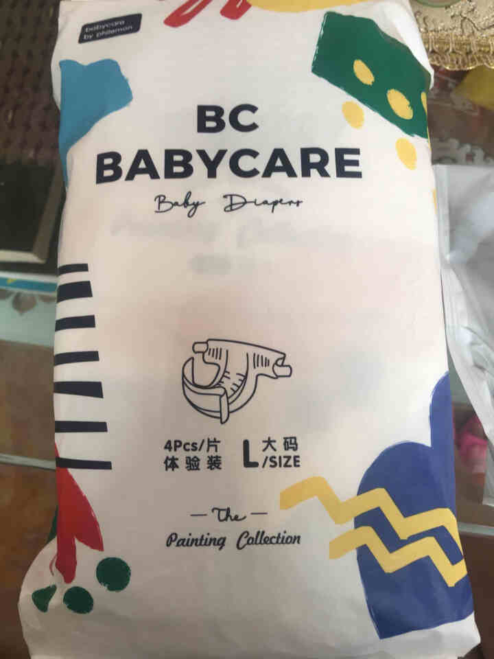 babycare艺术大师系列弱酸纸尿裤L码体验装4片装（9,第2张