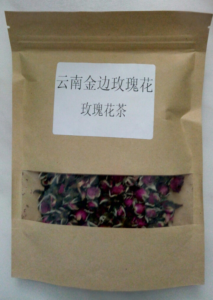 YinChaLi吟茶里茶叶 玫瑰花茶 金边玫瑰花茶50克 云南野生新鲜玫瑰花无硫特级花蕾 50克金边玫瑰花怎么样，好用吗，口碑，心得，评价，试用报告,第2张