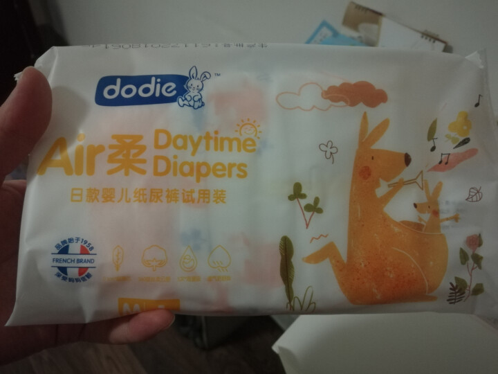 dodie Air 柔 · 婴儿纸尿裤M10片日夜礼盒装（日用*5+夜用*5）怎么样，好用吗，口碑，心得，评价，试用报告,第2张